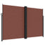 sammenrullelig sidemarkise 220x1000 cm brun