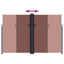 sammenrullelig sidemarkise 220x1000 cm brun