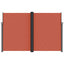 sidemarkise 220x1000 cm sammenrullelig terrakotta