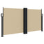 sidemarkise 120x1000 cm sammenrullelig beige