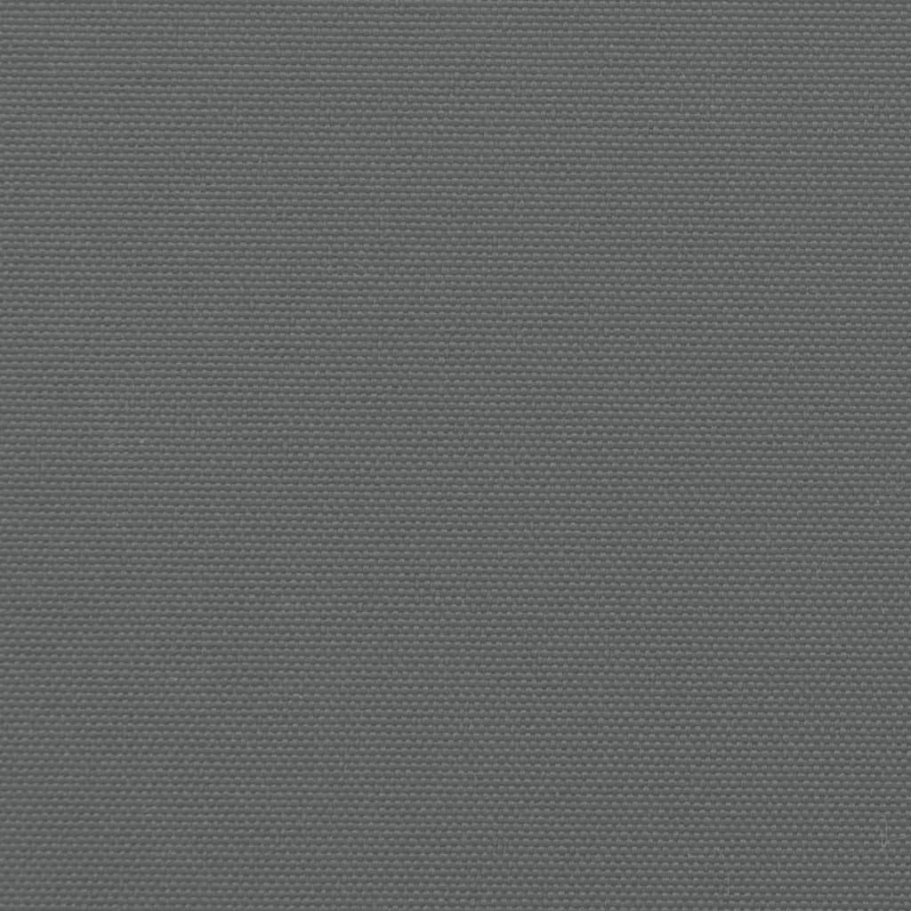 sidemarkise 140x1200 cm sammenrullelig antracitgrå