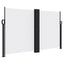 sidemarkise 140x1200 cm sammenrullelig hvid