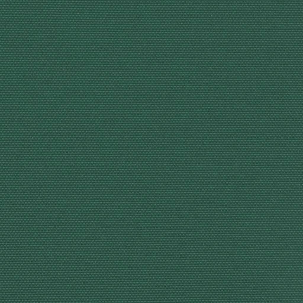 sidemarkise 140x1200 cm sammenrullelig mørkegrøn