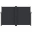 sammenrullelig sidemarkise 160x1200 cm sort