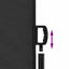 sammenrullelig sidemarkise 160x1200 cm sort