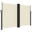 sammenrullelig sidemarkise 160x1200 cm cremefarvet