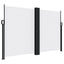 sidemarkise 160x1200 cm sammenrullelig hvid