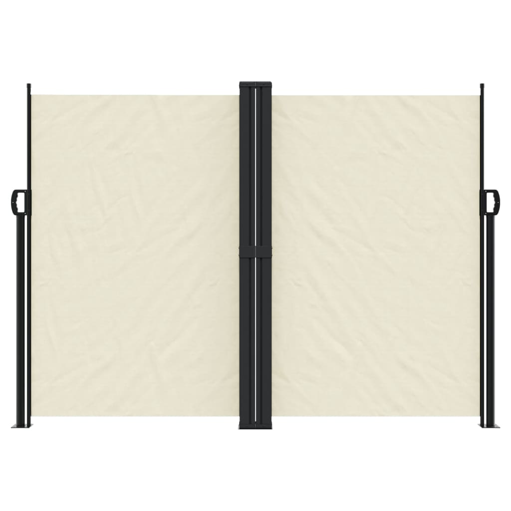 sammenrullelig sidemarkise 180x1200 cm cremefarvet