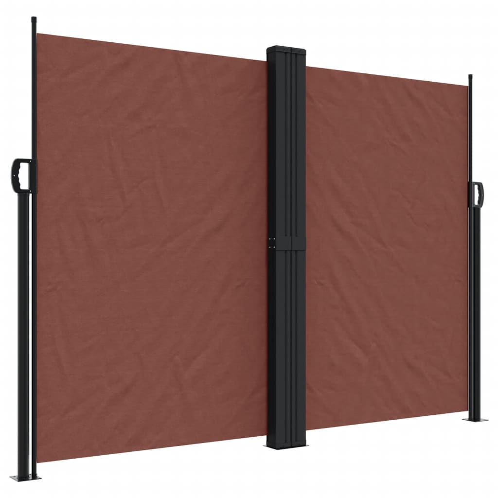sammenrullelig sidemarkise 180x1200 cm brun
