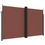sammenrullelig sidemarkise 200x1200 cm brun