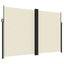 sammenrullelig sidemarkise 220x1200 cm cremefarvet