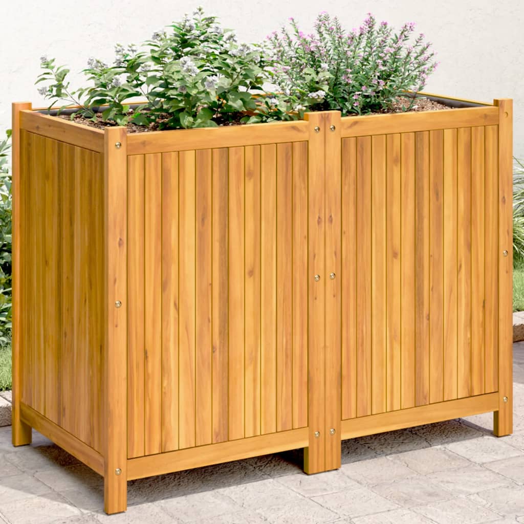 plantekasse med for 100x50x75 cm massivt akacietræ