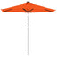 parasol med stålstang 225x225x212 cm terracotta