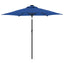 parasol med stålstang 225x225x212 cm azurblå