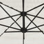haveparasol med stålstang 246x246x230 cm hvid