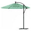 haveparasol med stålstang 269x269x235 cm grøn