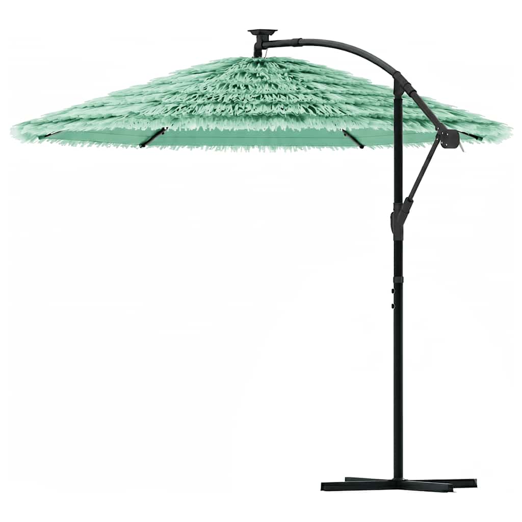 haveparasol med stålstang 269x269x235 cm grøn