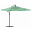 haveparasol med stålstang 290x290x238 cm grøn