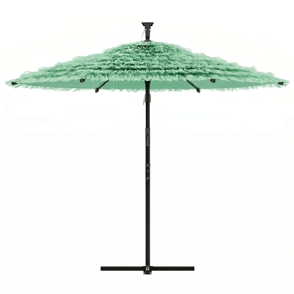 haveparasol med stålstang 290x290x238 cm grøn