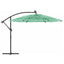 haveparasol med stålstang 290x290x238 cm grøn