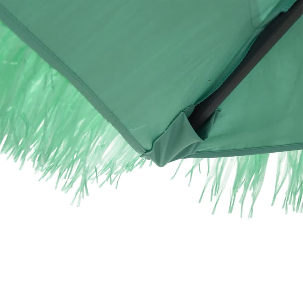 haveparasol med stålstang 290x290x238 cm grøn