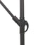 haveparasol med LED-lys og stålstang 246x246x230 cm brun