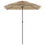haveparasol med stålstang 300x200x250 cm brun