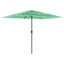 haveparasol med stålstang 300x200x250 cm grøn