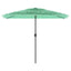 haveparasol med stålstang 300x200x250 cm grøn