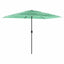 haveparasol med stålstang 300x200x250 cm grøn