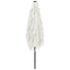 haveparasol med stålstang 300x200x250 cm hvid