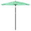 parasol med stålstang 223x223x213 cm grøn
