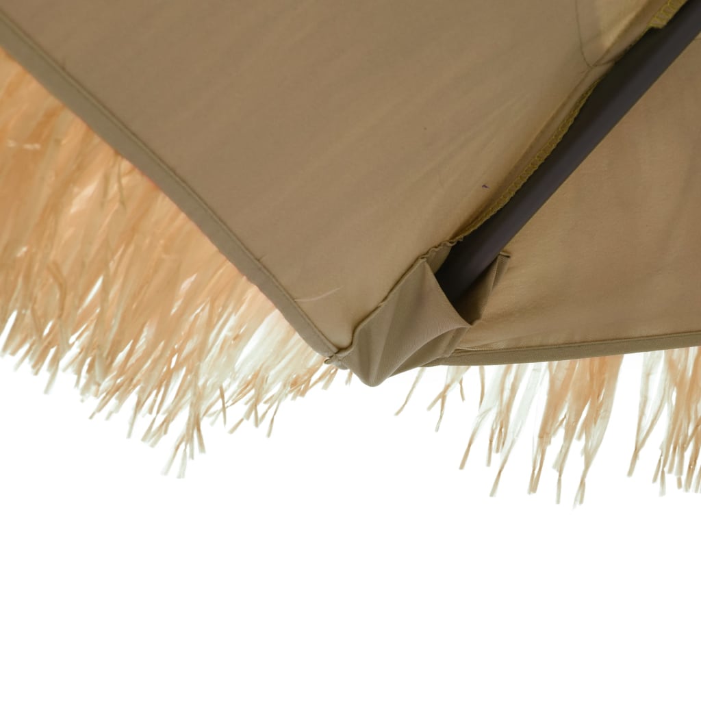 haveparasol med stålstang 268x268x226 cm brun