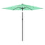 haveparasol med stålstang 268x268x226 cm grøn