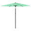 haveparasol med stålstang 268x268x226 cm grøn