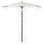 haveparasol med stålstang 268x268x226 cm hvid