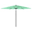 haveparasol med stålstang 288x288x225 cm grøn