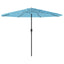 parasol med stålstang 324x324x247 cm blå
