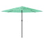 haveparasol med stålstang 324x324x247 cm grøn