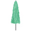 haveparasol med stålstang 324x324x247 cm grøn