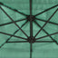 haveparasol med stålstang 324x324x247 cm grøn