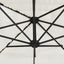 parasol med stålstang 324x324x247 cm hvid