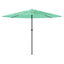 haveparasol med stålstang 388x388x248 cm grøn