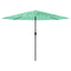 haveparasol med stålstang 388x388x248 cm grøn