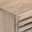 sengebord 40x34x46 cm massivt bleget mangotræ