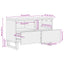 tv-bord 70x34x46 cm massivt mangotræ brun