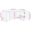 sofabord 80x51x40 cm massivt mangotræ