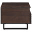 sofabord 80x55x40 cm massivt mangotræ brun