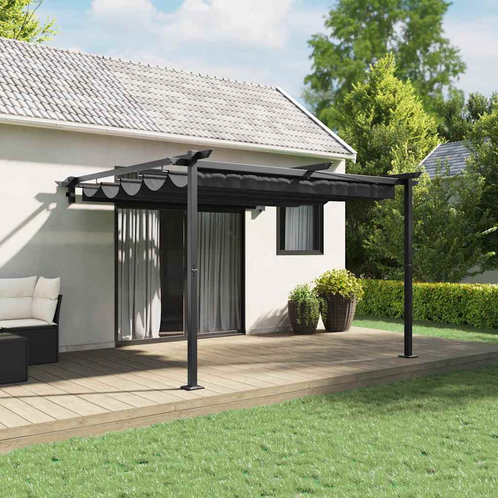 Pavillon 300 x 300 x 200 cm Antracit Polyester