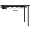 Pavillon 300 x 300 x 200 cm Antracit Polyester